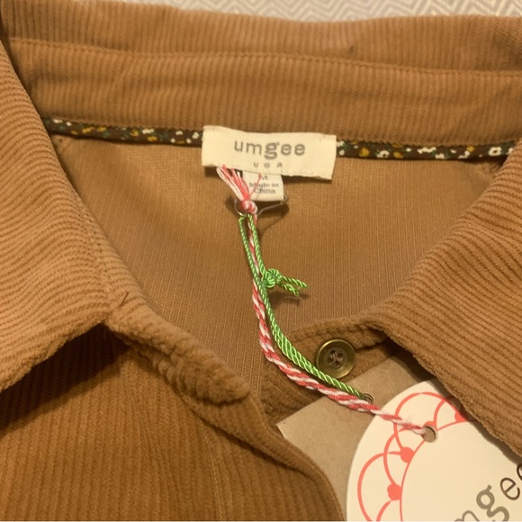 NWT! Umgee cordouroy button front western dress in chestnut brown. Size medium. - Picture 5 of 5